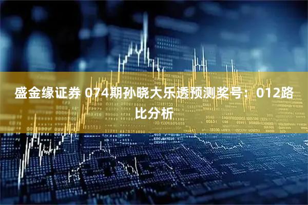 盛金缘证券 074期孙晓大乐透预测奖号：012路比分析